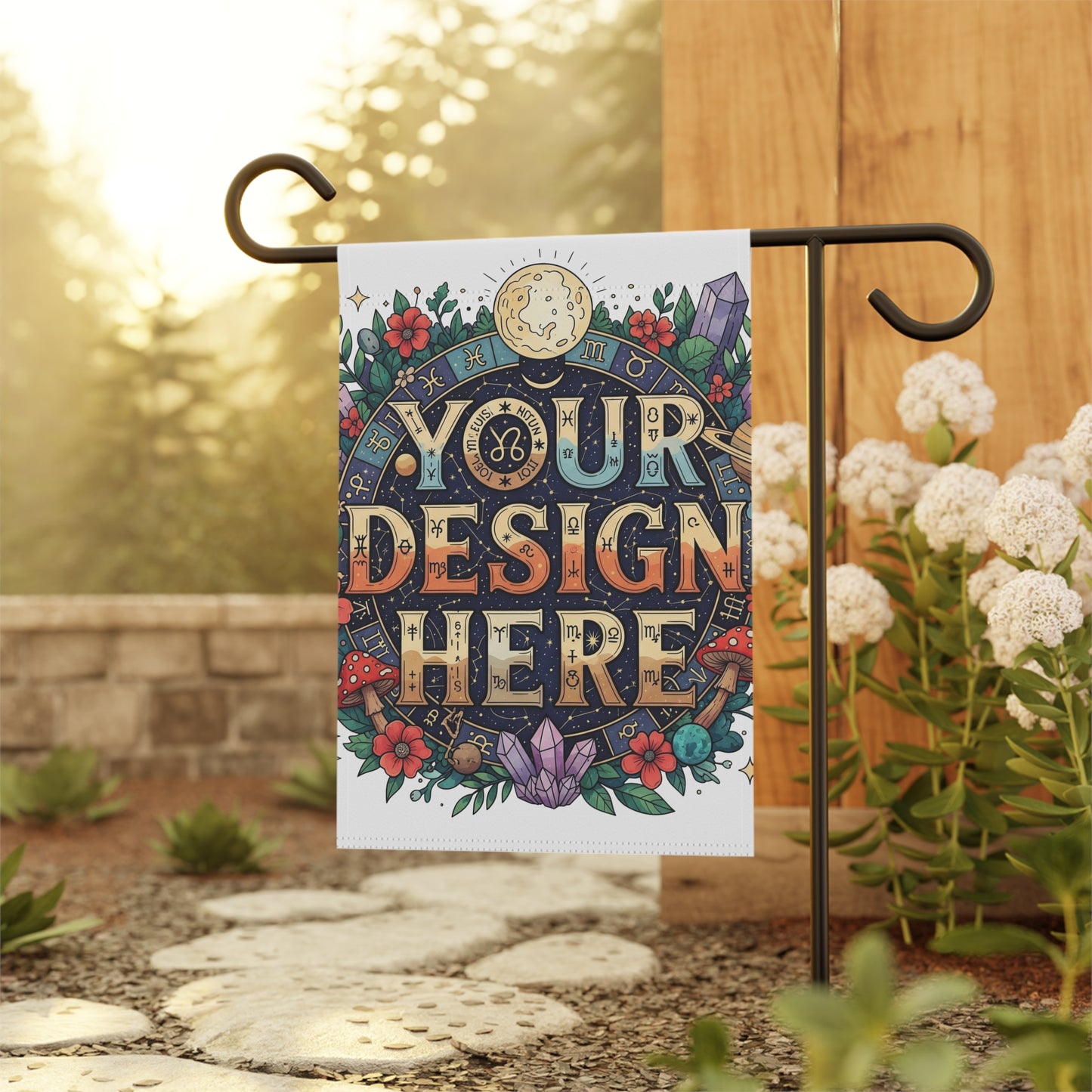 Customizable Garden & House Banner, Personalized Outdoor Decor.