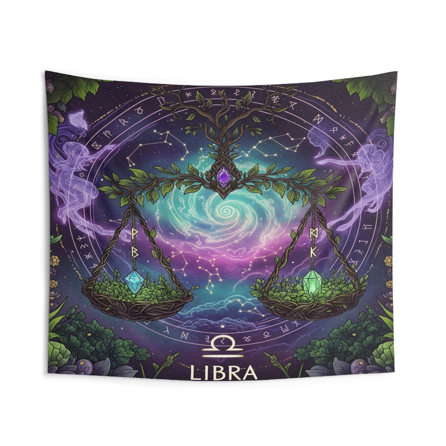 Zodiac Wall Tapestry, Astrology Decor.