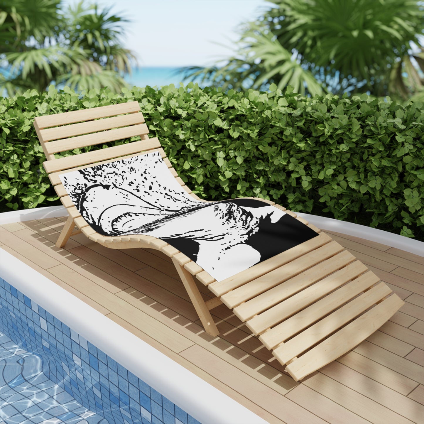 Hand Drawn Shark Beach Towel