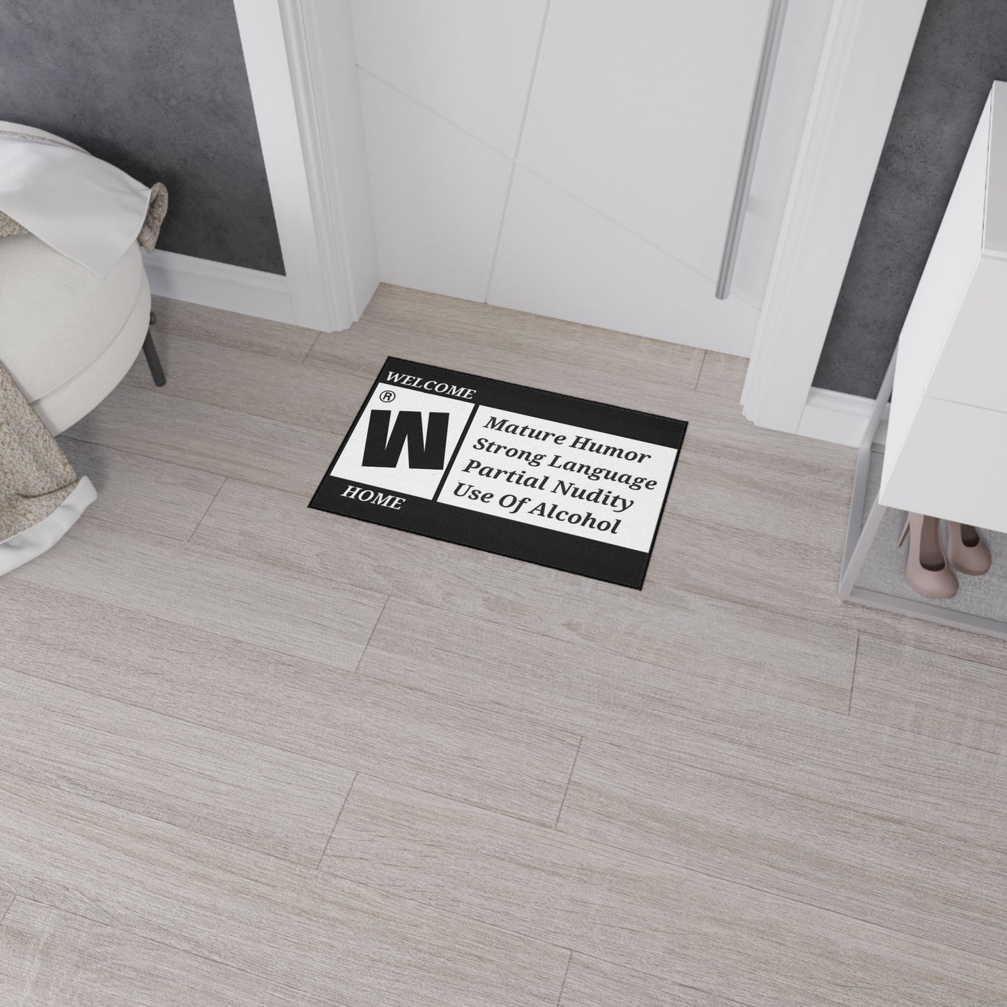 Maturity Rating Funny Welcome Mat