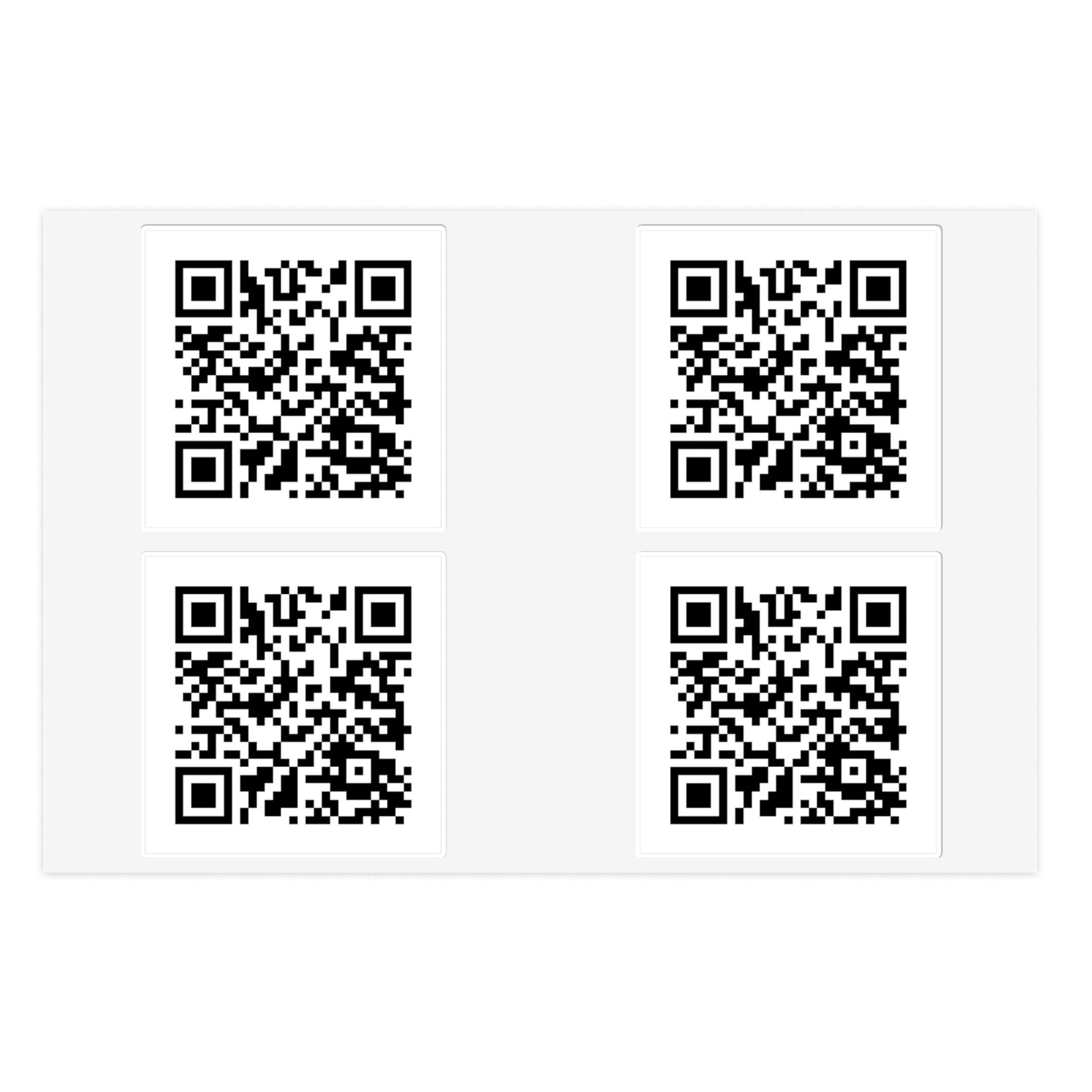 RIck Roll QR Code Stickers