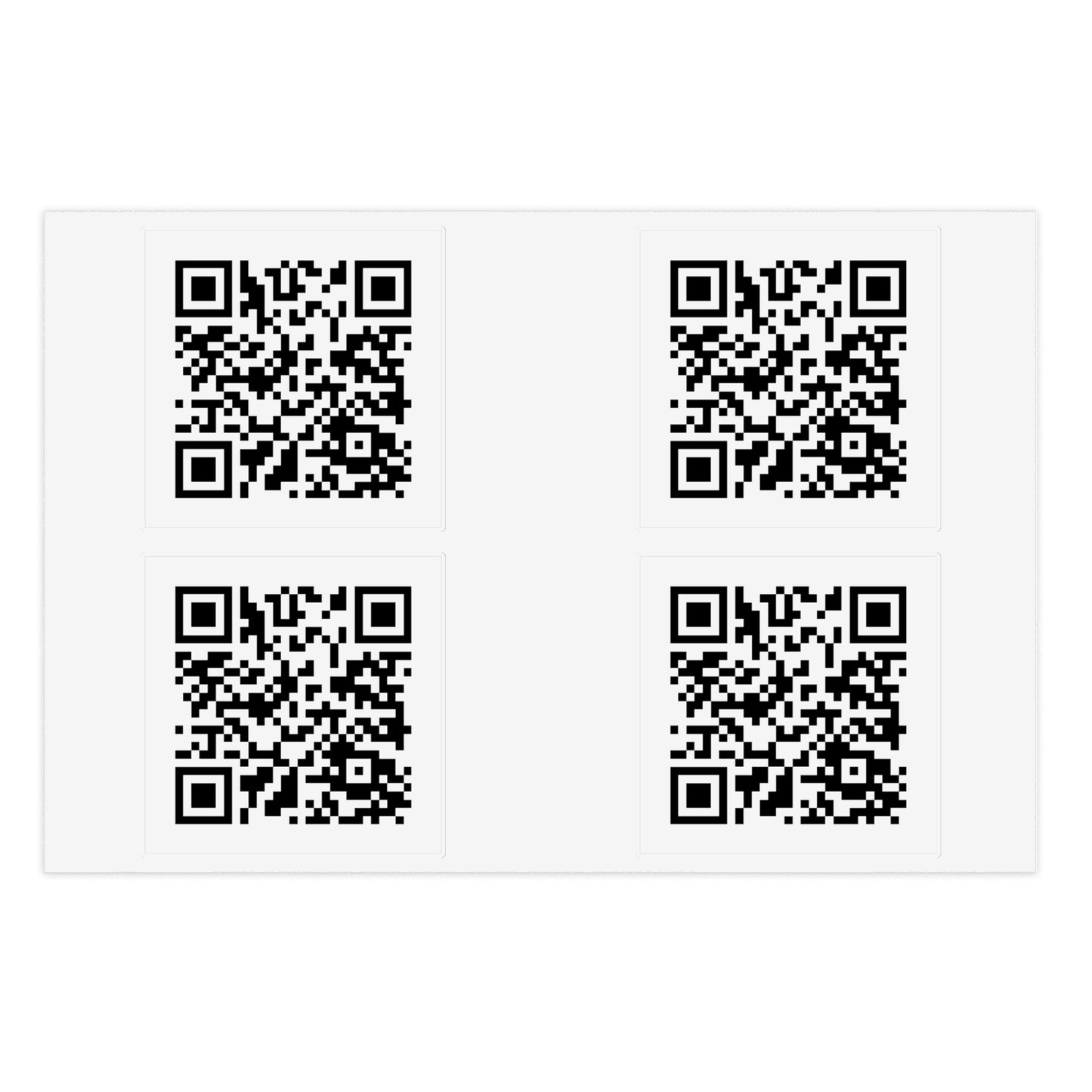 RIck Roll QR Code Stickers