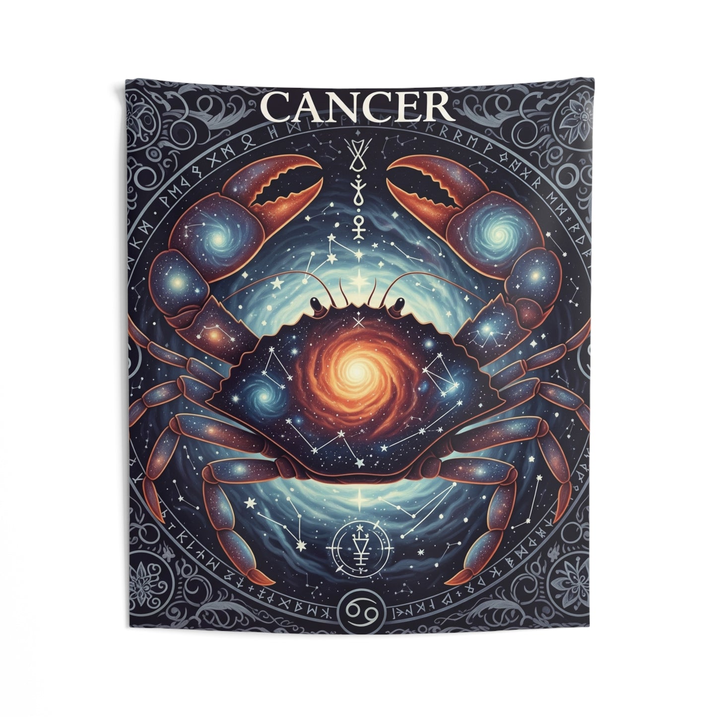 Zodiac Wall Tapestry, Astrology Decor.