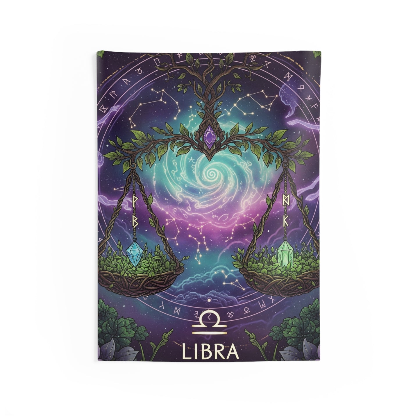 Zodiac Wall Tapestry, Astrology Decor.