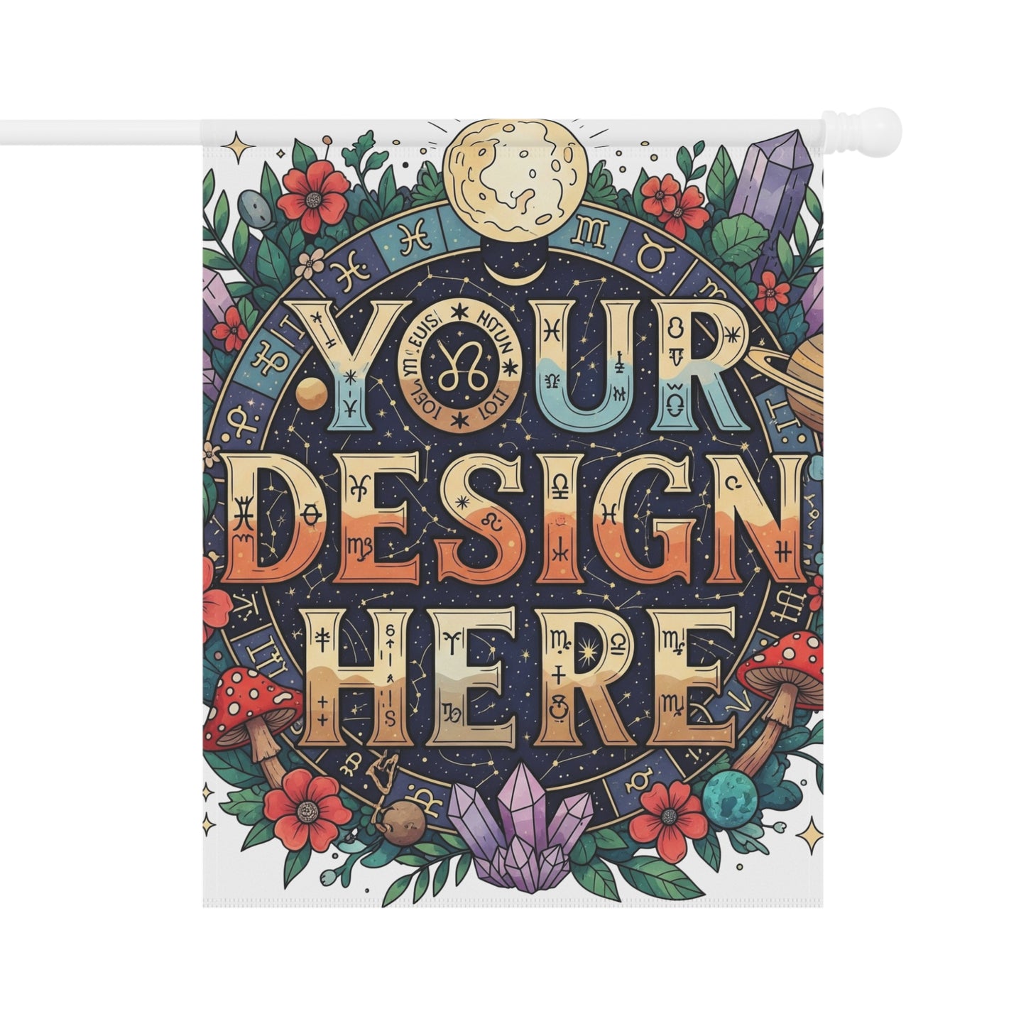 Customizable Garden & House Banner, Personalized Outdoor Decor.