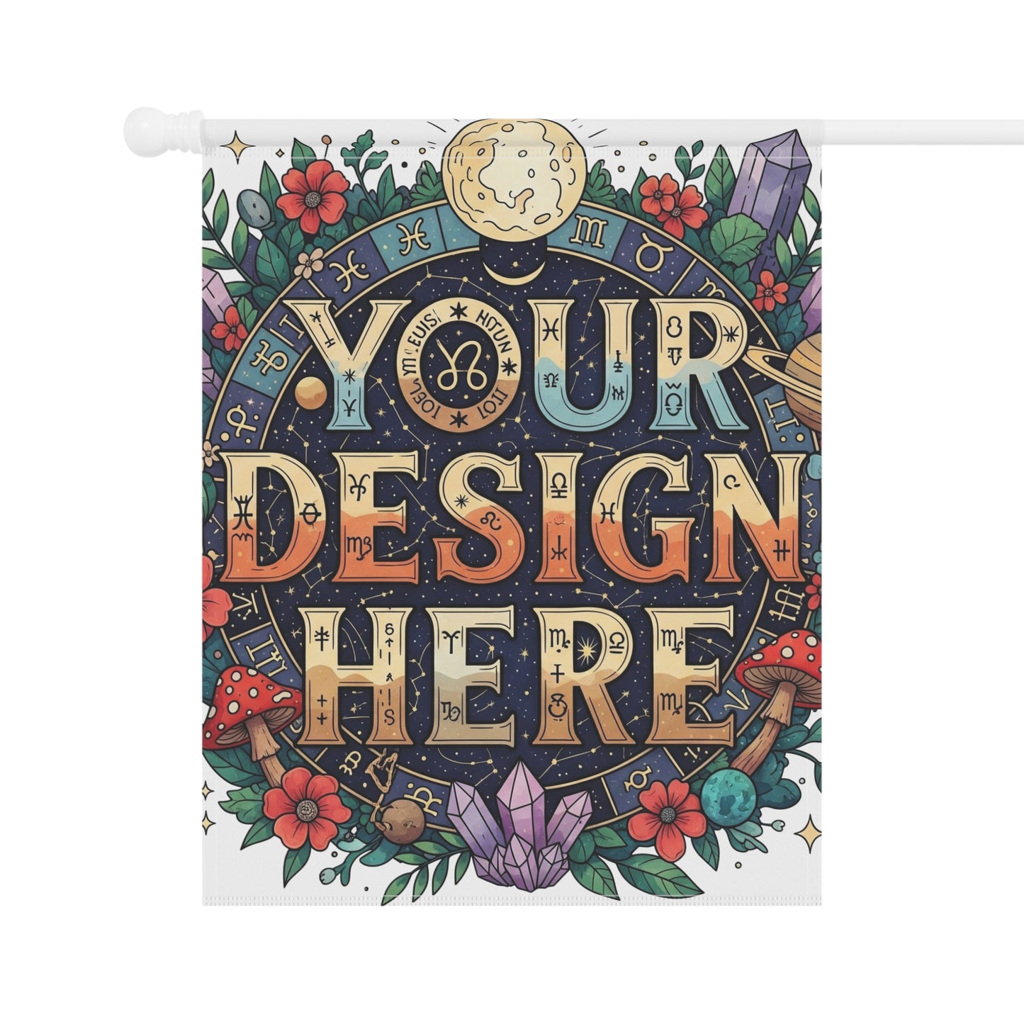 Customizable Garden & House Banner, Personalized Outdoor Decor.