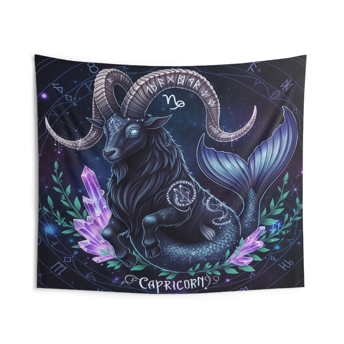 Zodiac Wall Tapestry, Astrology Decor.