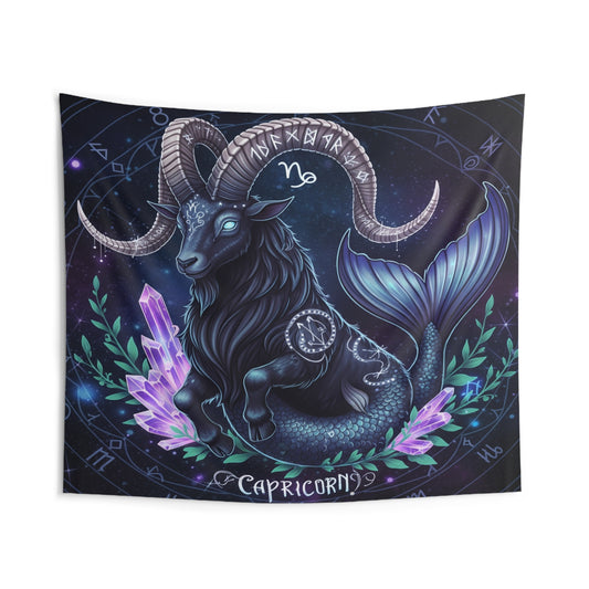 Zodiac Wall Tapestry, Astrology Decor.