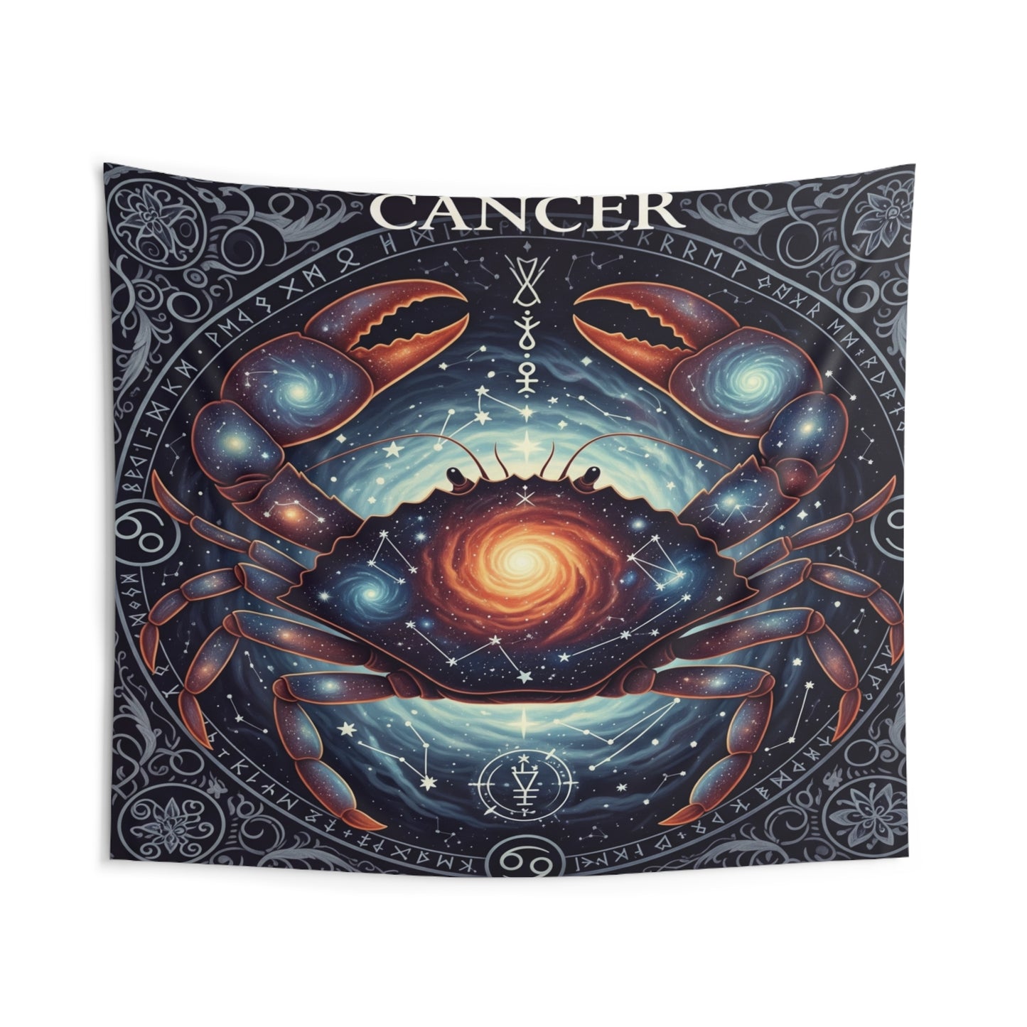 Zodiac Wall Tapestry, Astrology Decor.