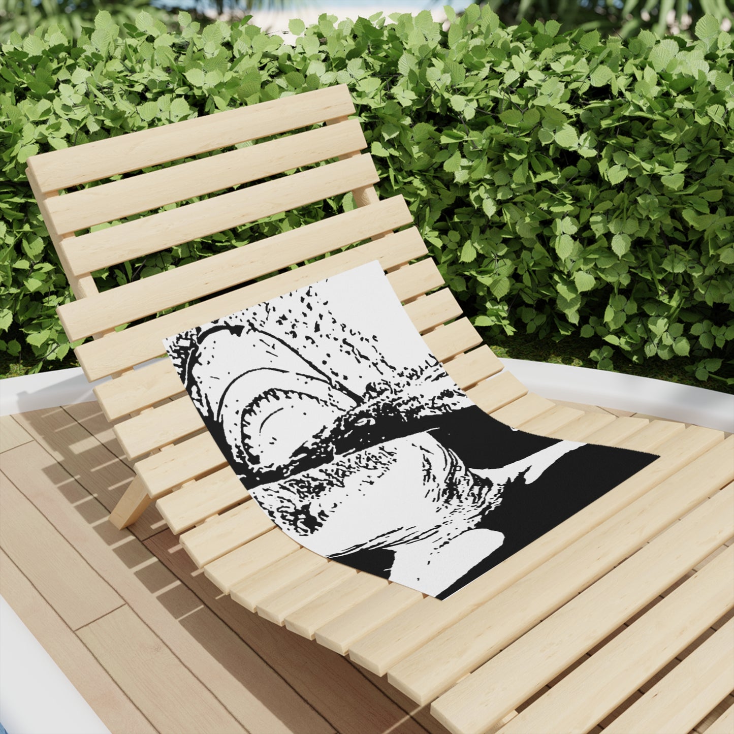 Hand Drawn Shark Beach Towel