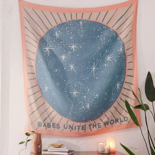 Nordic Room Wall Tapestry for Influencer Photography