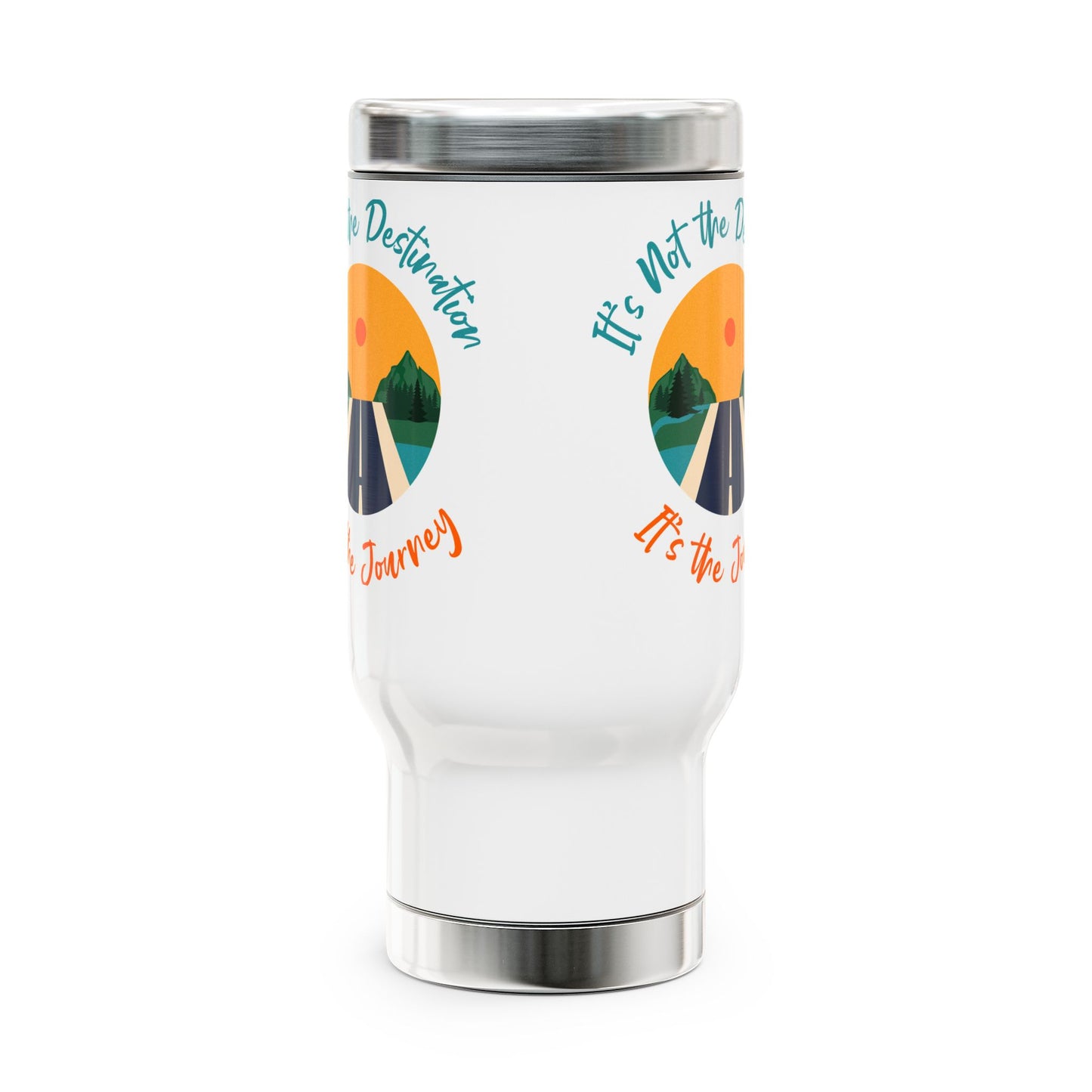 Enjoy The JourneyTravel Mug with Handle, 14oz