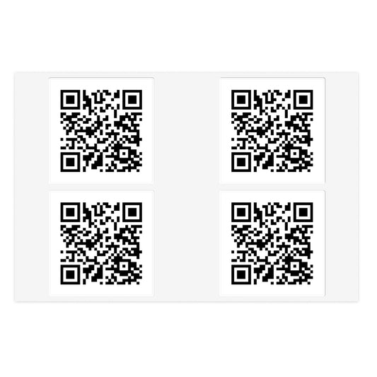 RIck Roll QR Code Stickers