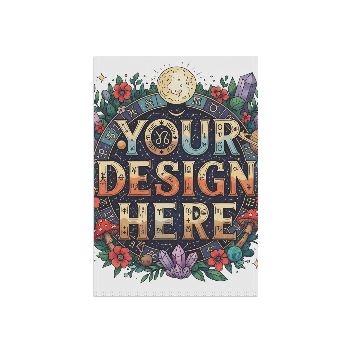 Customizable Garden & House Banner, Personalized Outdoor Decor.