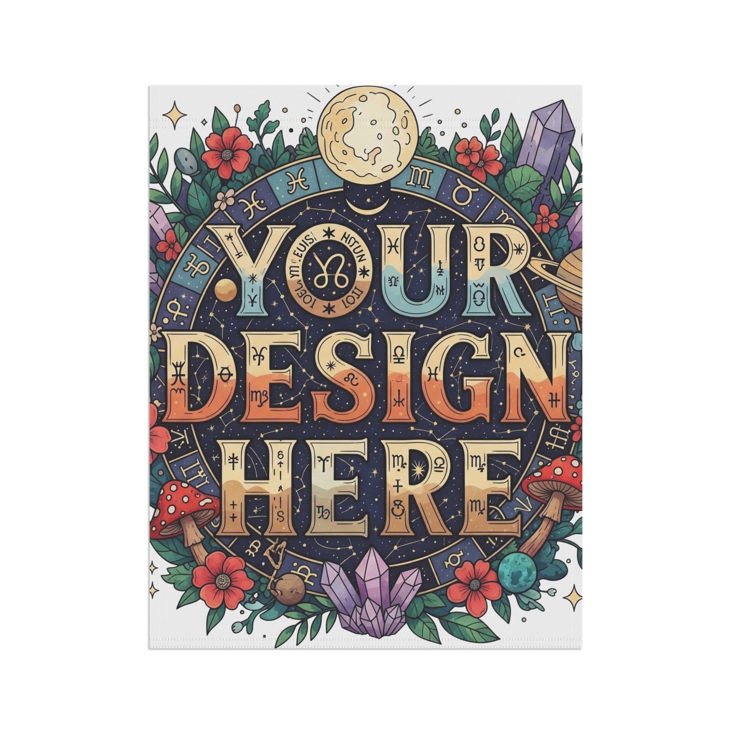 Customizable Garden & House Banner, Personalized Outdoor Decor.