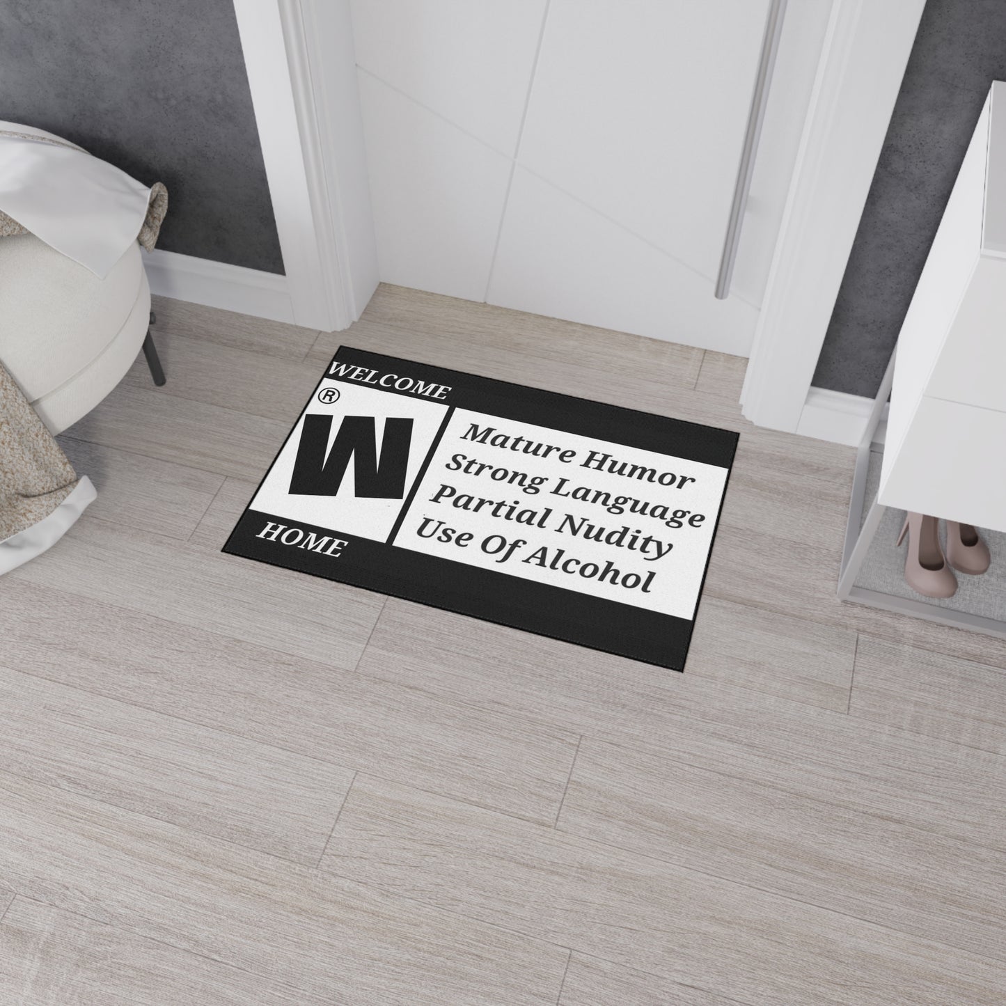 Maturity Rating Funny Welcome Mat