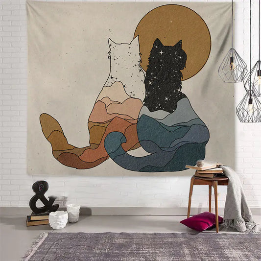 Minimalist Vintage Wall Tapestry for Dorm Room Decor