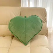 Solid Color Leaf Shaped Pillow