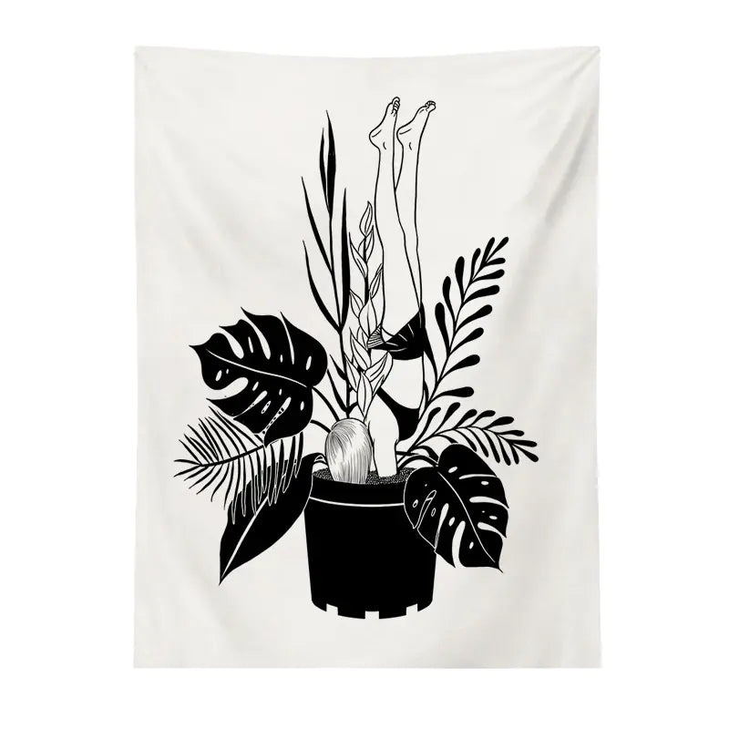 Nordic Room Wall Tapestry for Influencer Photography