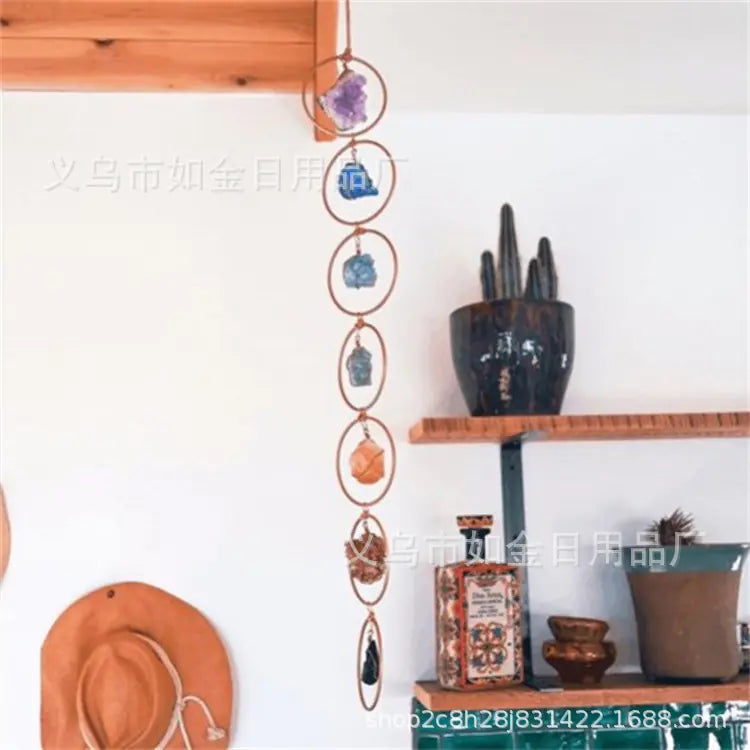 Raw Crystal 7 Gemstone Wall Decor