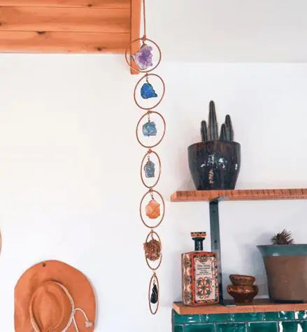 Raw Crystal 7 Gemstone Wall Decor