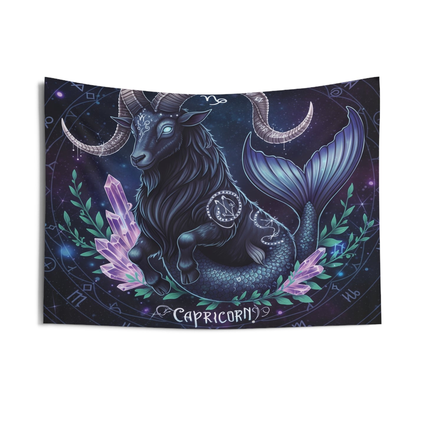 Zodiac Wall Tapestry, Astrology Decor.