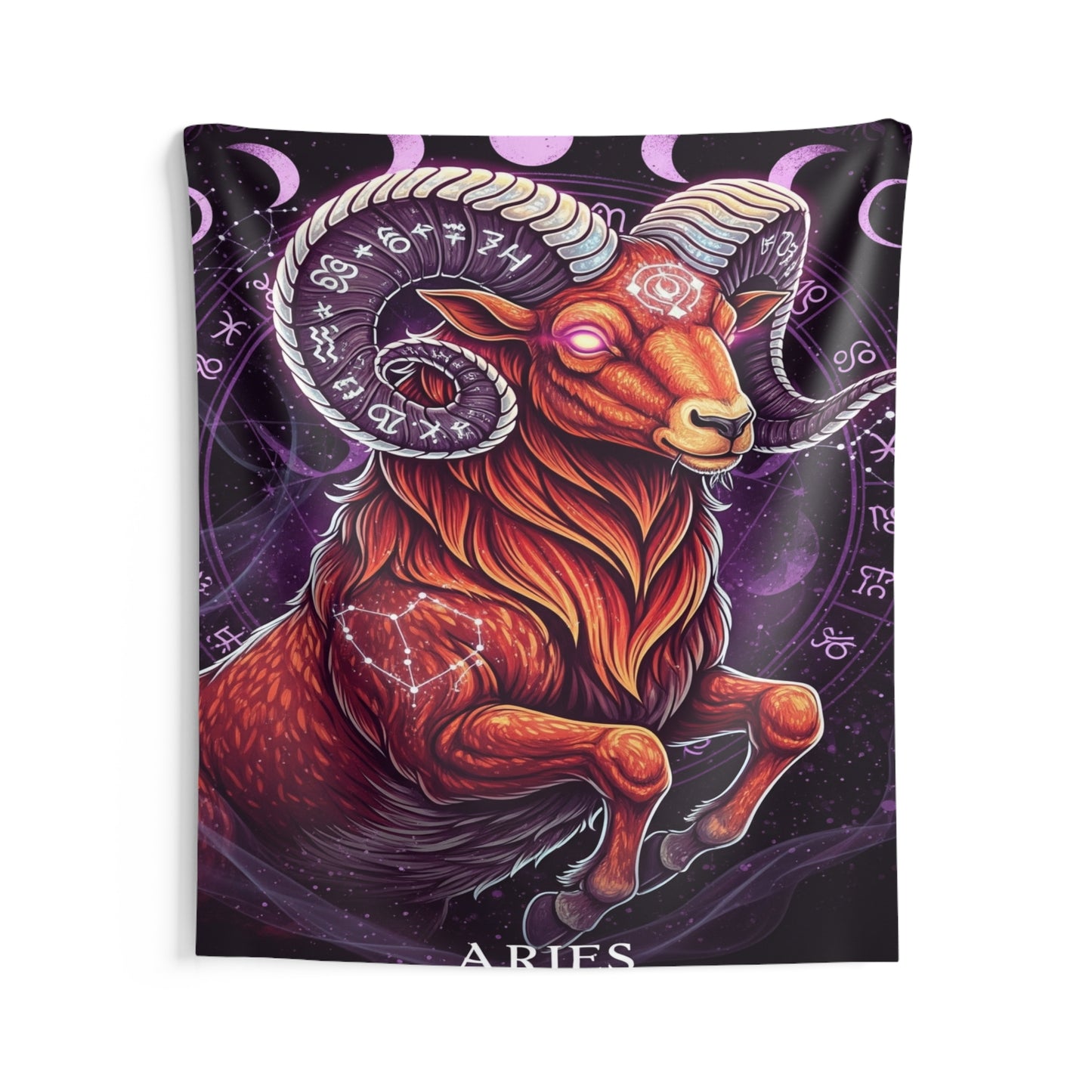 Zodiac Wall Tapestry, Astrology Decor.