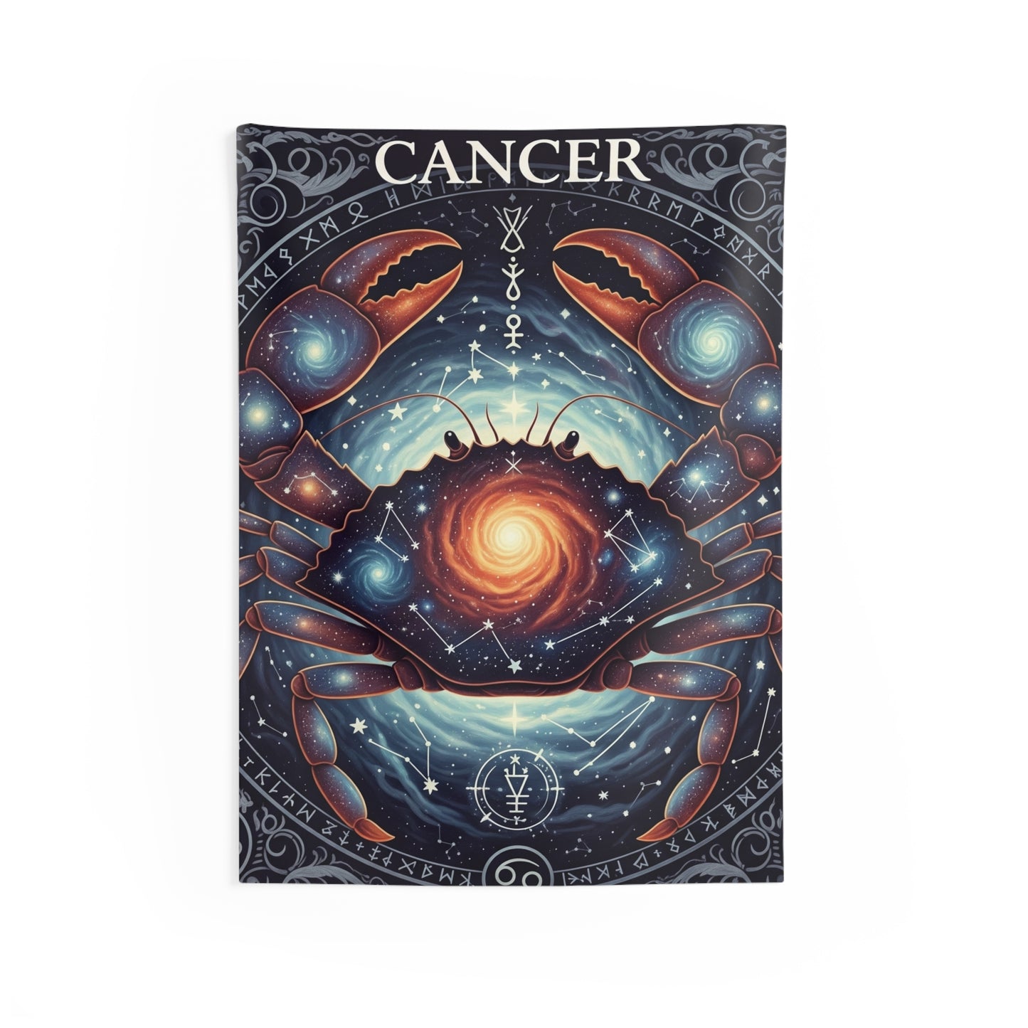 Zodiac Wall Tapestry, Astrology Decor.