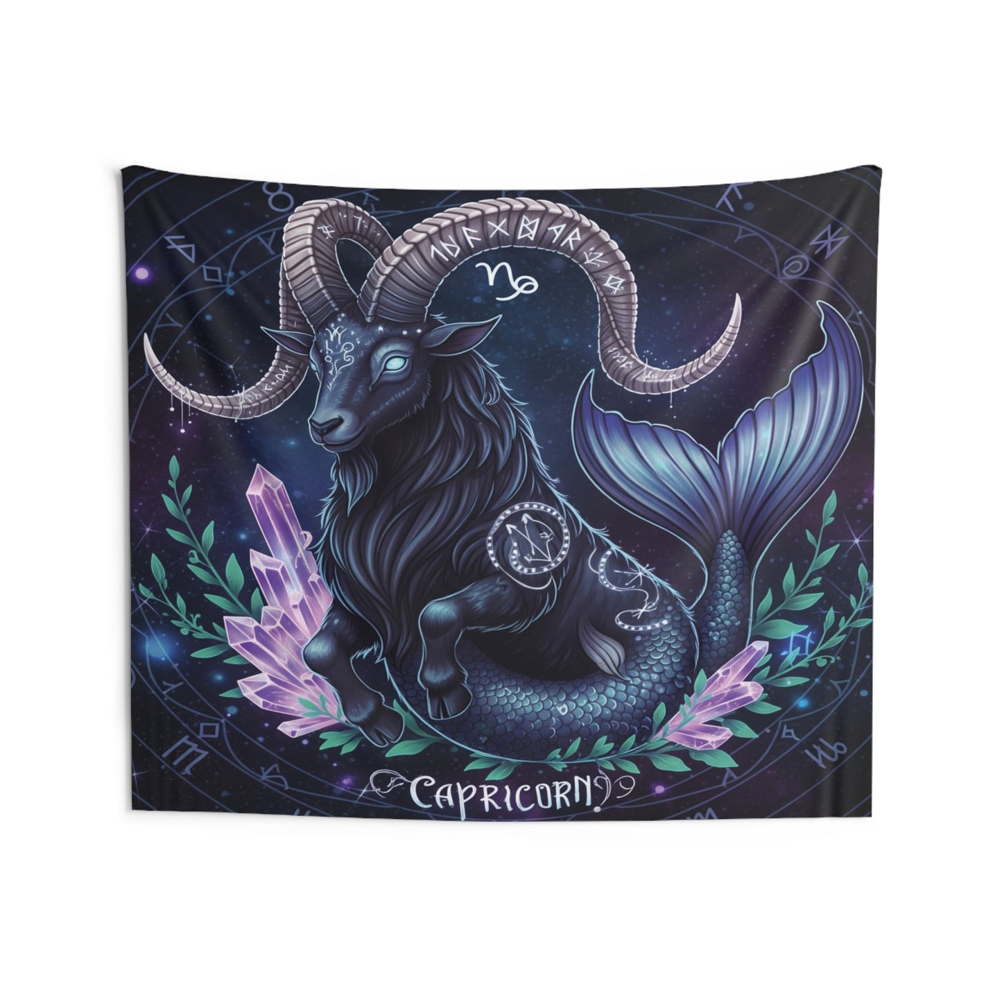 Zodiac Wall Tapestry, Astrology Decor.
