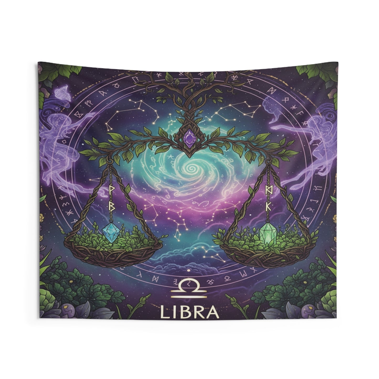 Zodiac Wall Tapestry, Astrology Decor.