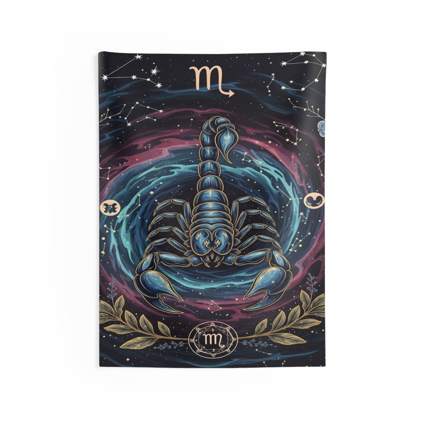 Zodiac Wall Tapestry, Astrology Decor.