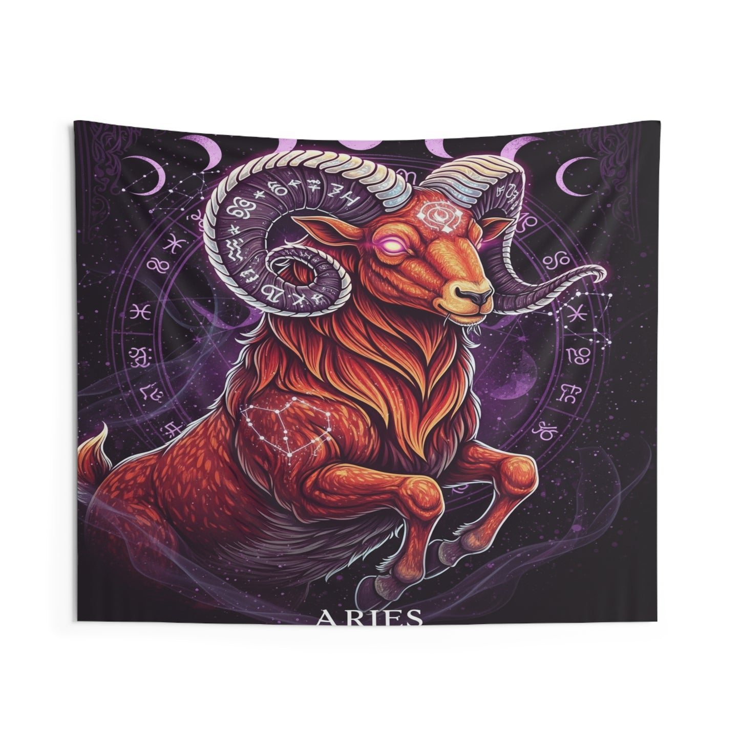 Zodiac Wall Tapestry, Astrology Decor.