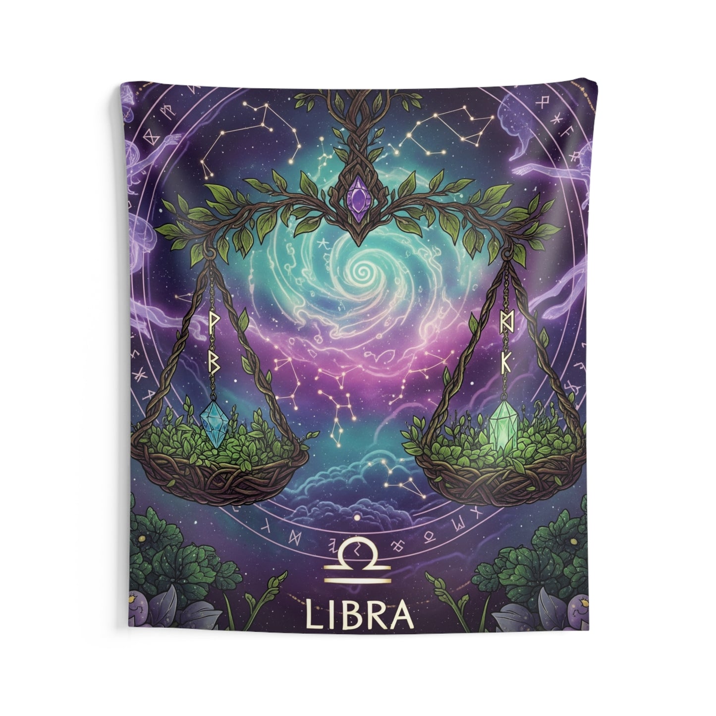 Zodiac Wall Tapestry, Astrology Decor.