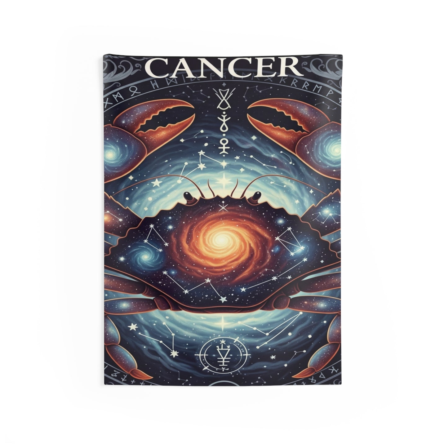 Zodiac Wall Tapestry, Astrology Decor.