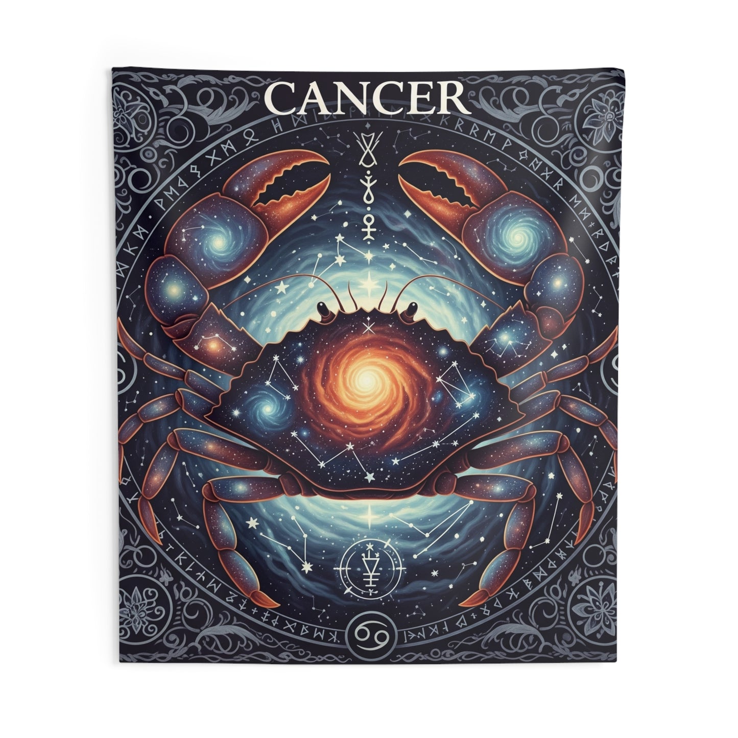 Zodiac Wall Tapestry, Astrology Decor.