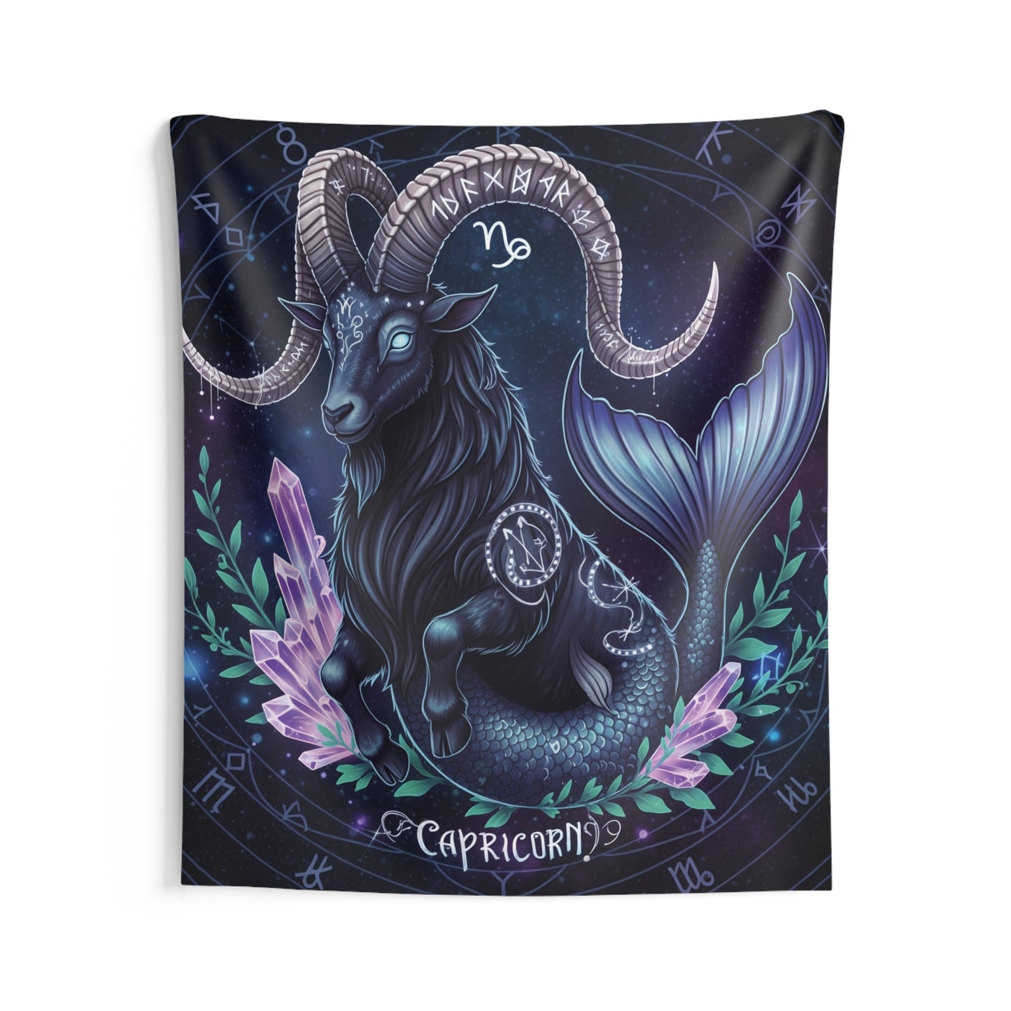 Zodiac Wall Tapestry, Astrology Decor.
