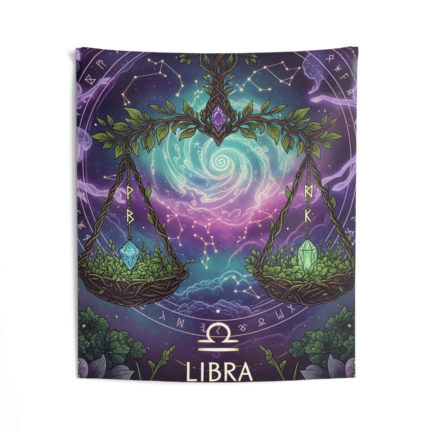 Zodiac Wall Tapestry, Astrology Decor.