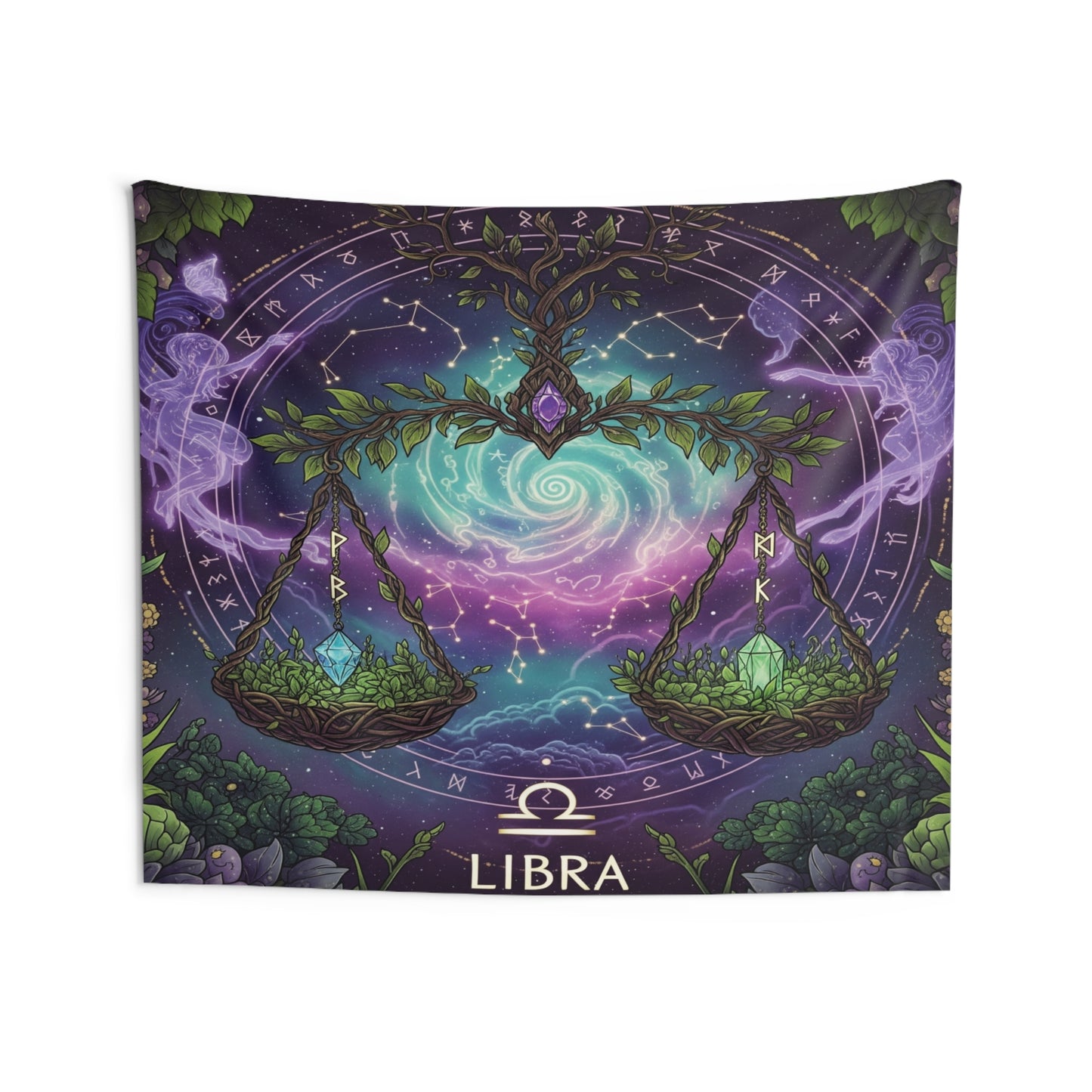 Zodiac Wall Tapestry, Astrology Decor.