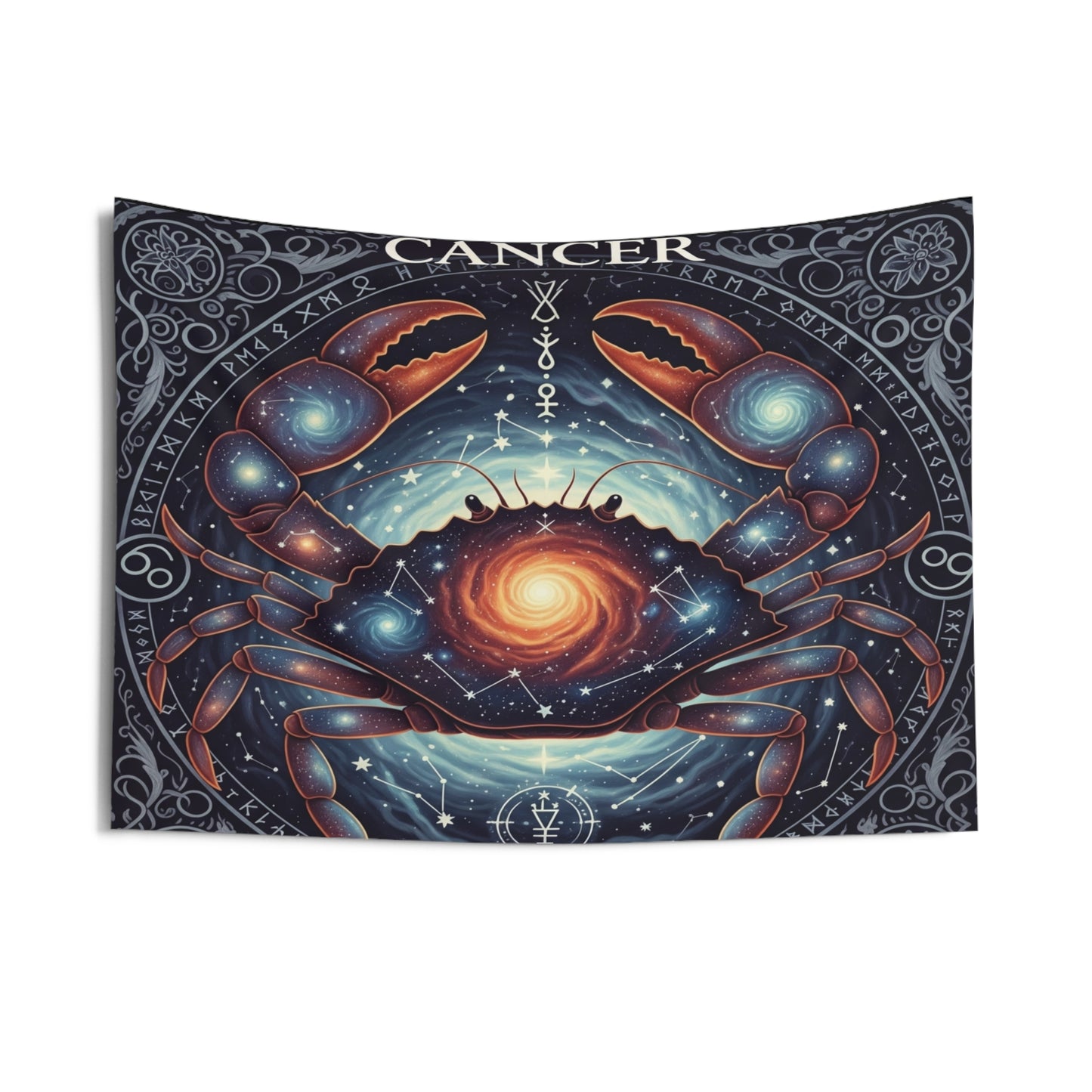 Zodiac Wall Tapestry, Astrology Decor.