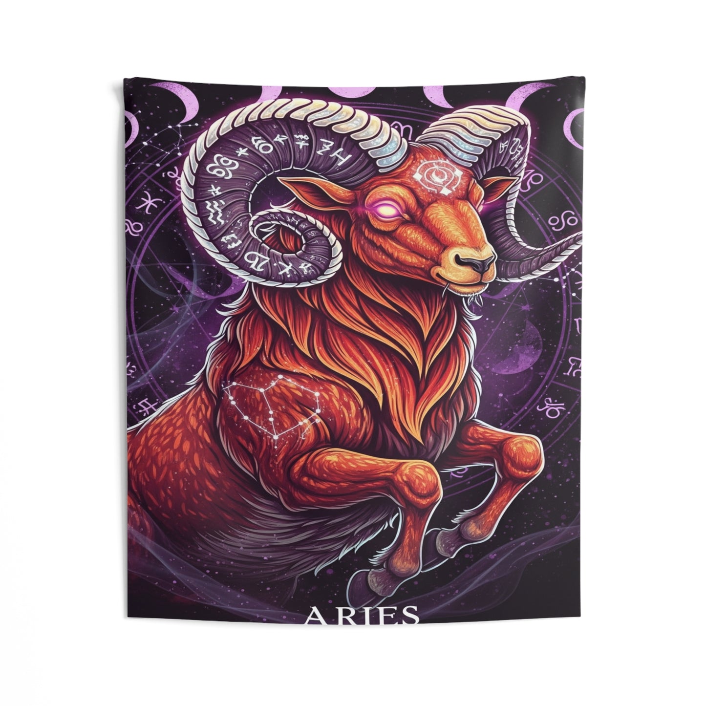 Zodiac Wall Tapestry, Astrology Decor.