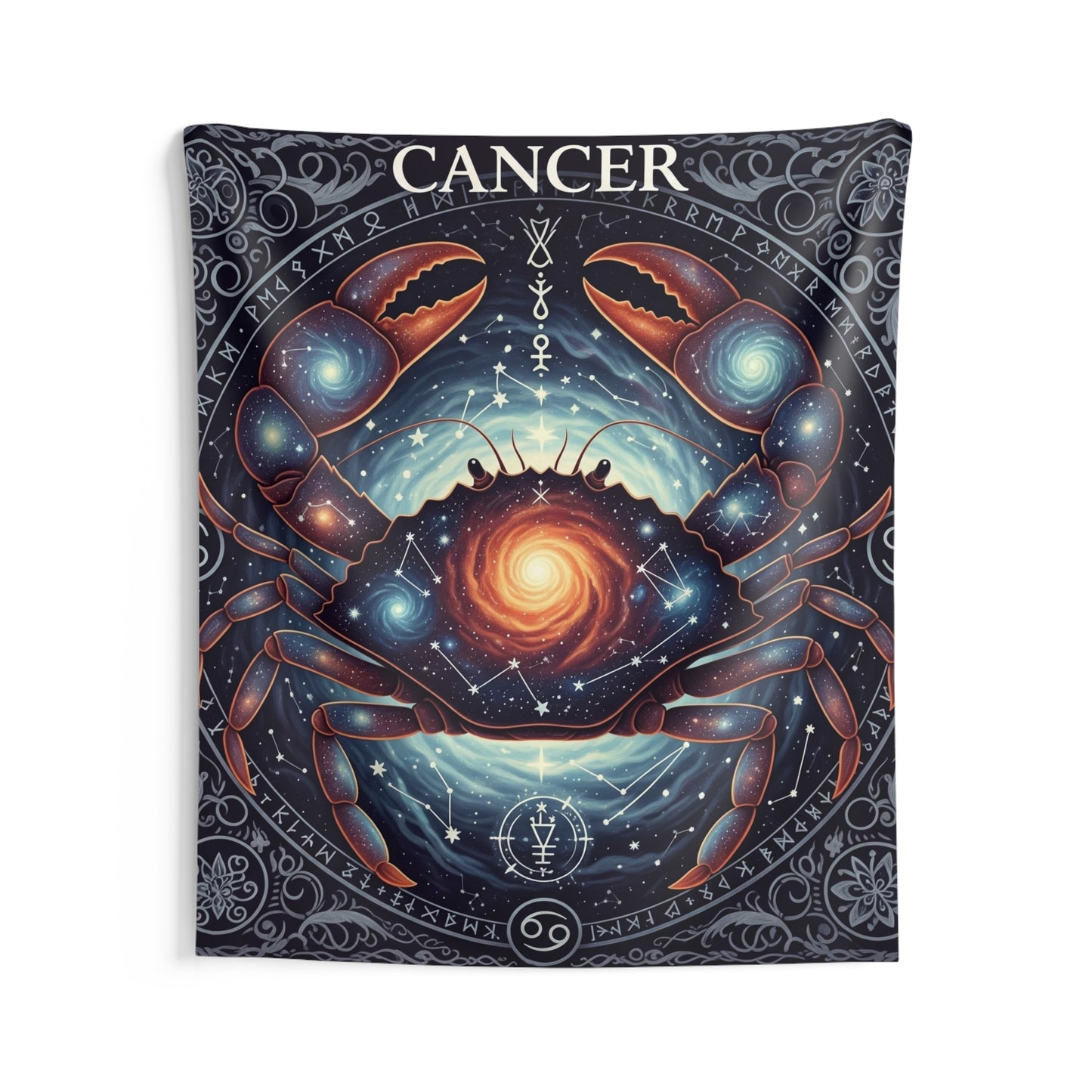 Zodiac Wall Tapestry, Astrology Decor.