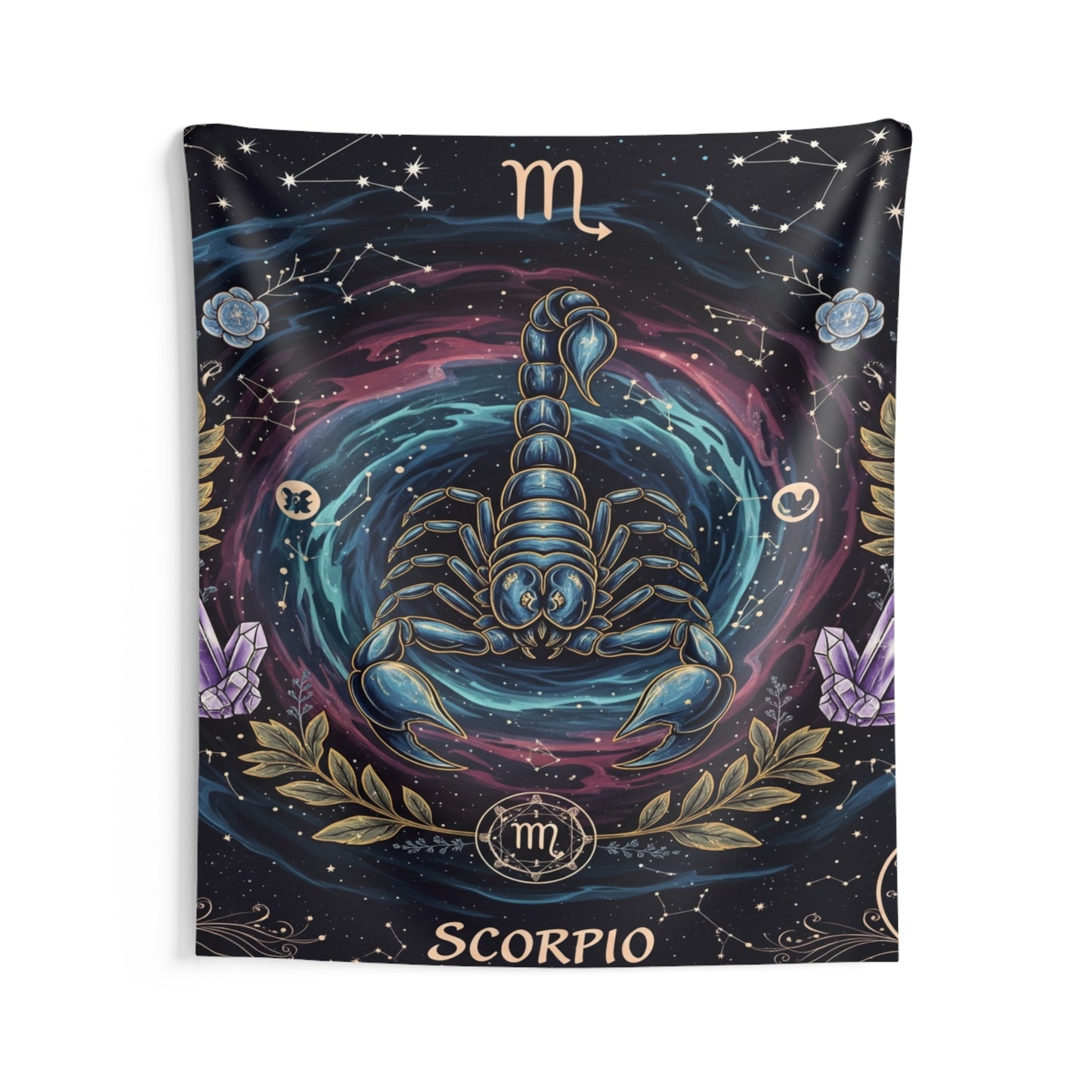 Zodiac Wall Tapestry, Astrology Decor.