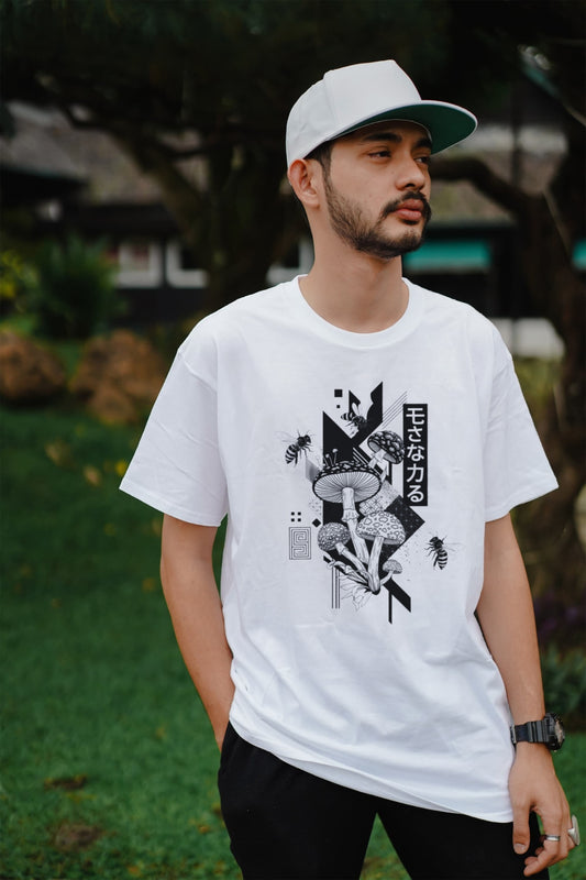 Shrooms and Bees Graphic Tee